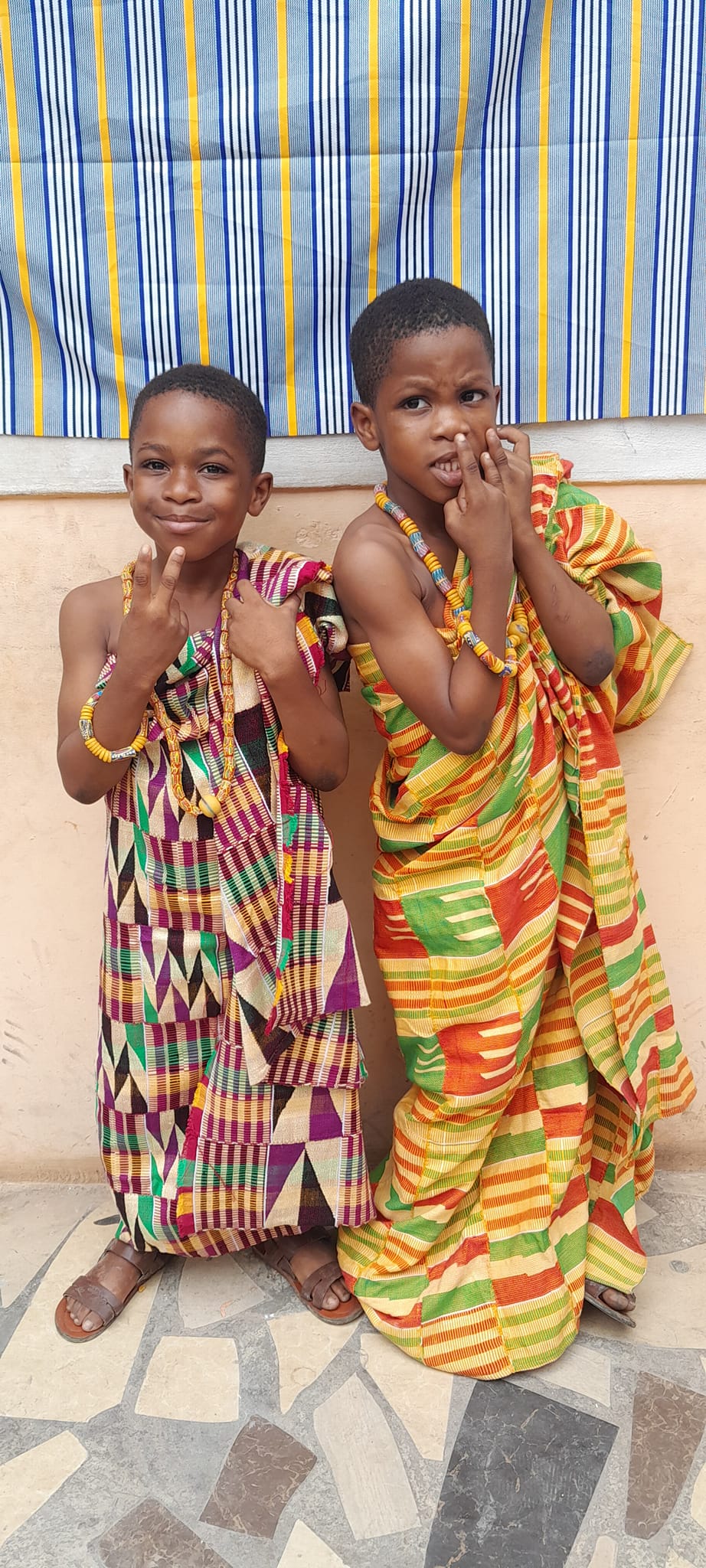 Young Boys in Kente